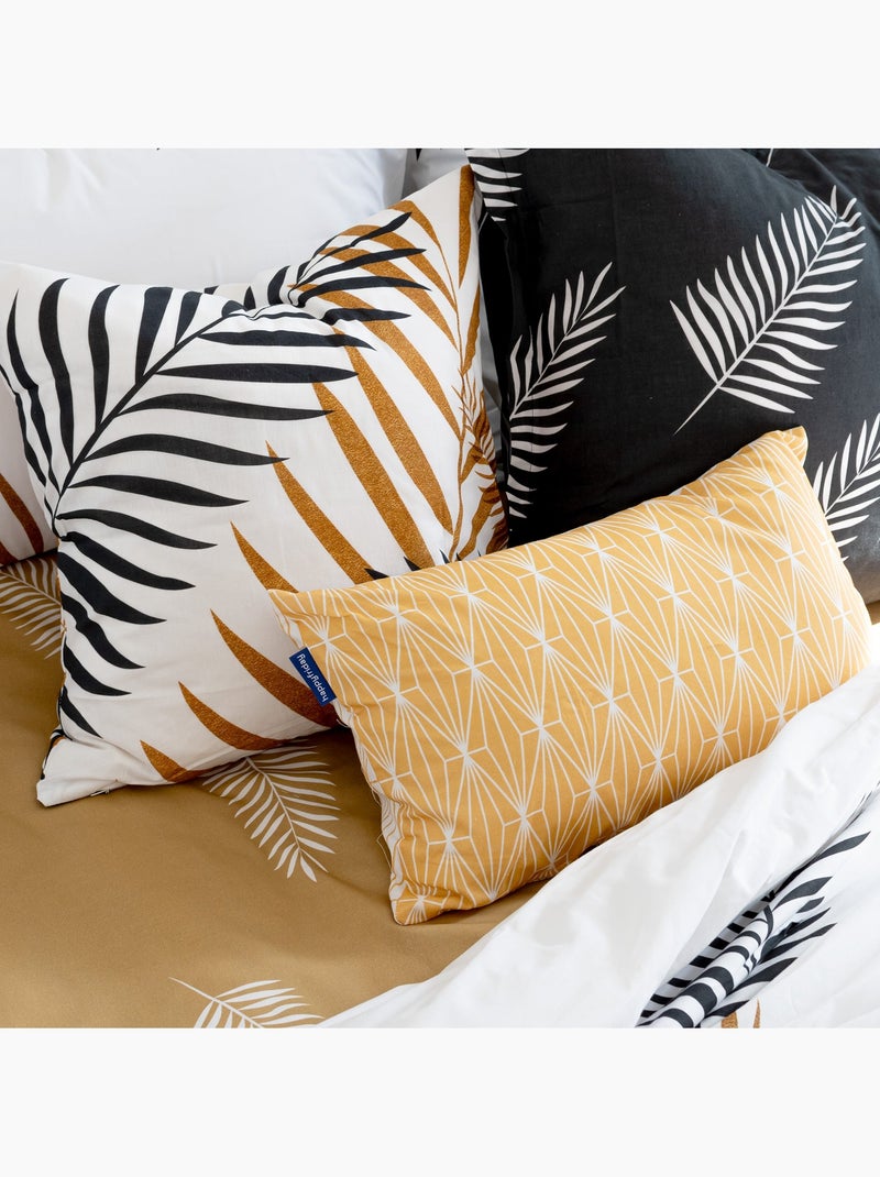Housse de coussin Foliage "Happyfriday" Blanc - Kiabi