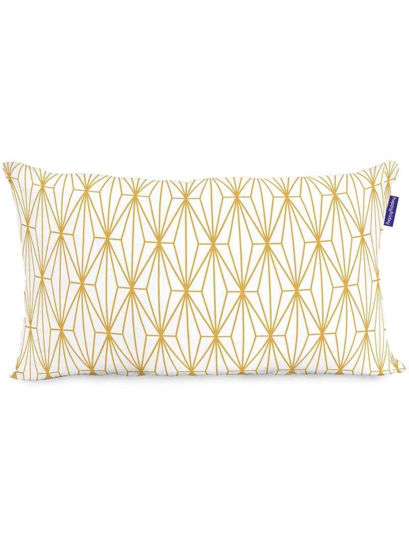 Housse de coussin Foliage "Happyfriday" Blanc - Kiabi
