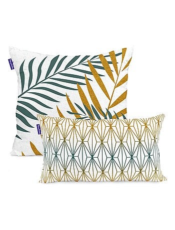 Housse de coussin Foliage mint "Happyfriday