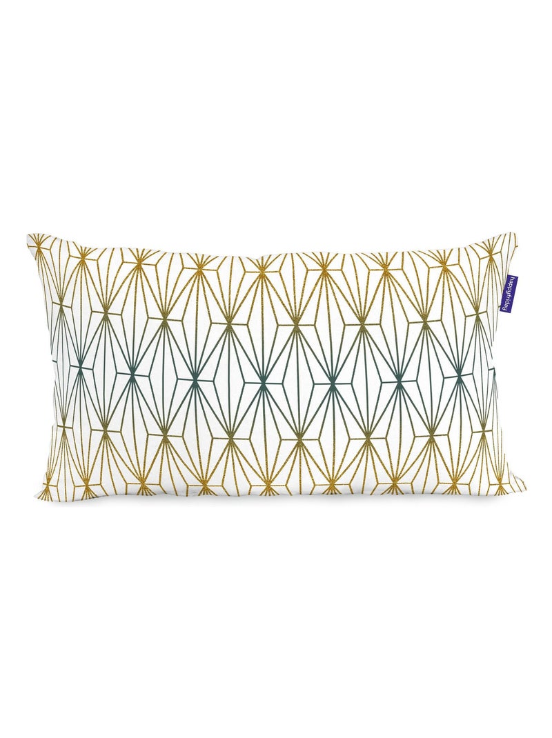 Housse de coussin Foliage mint "Happyfriday" Blanc - Kiabi