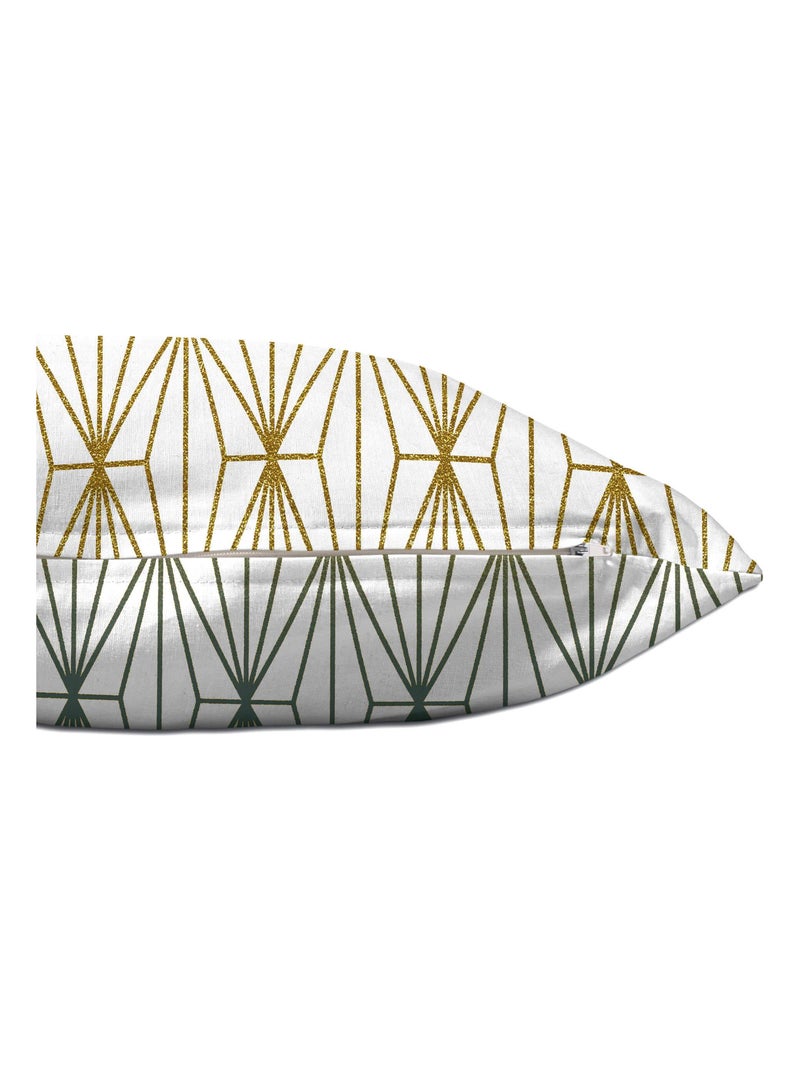 Housse de coussin Foliage mint "Happyfriday" Blanc - Kiabi