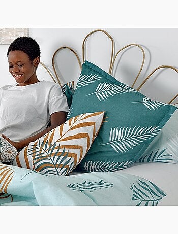 Housse de coussin Foliage mint "Happyfriday