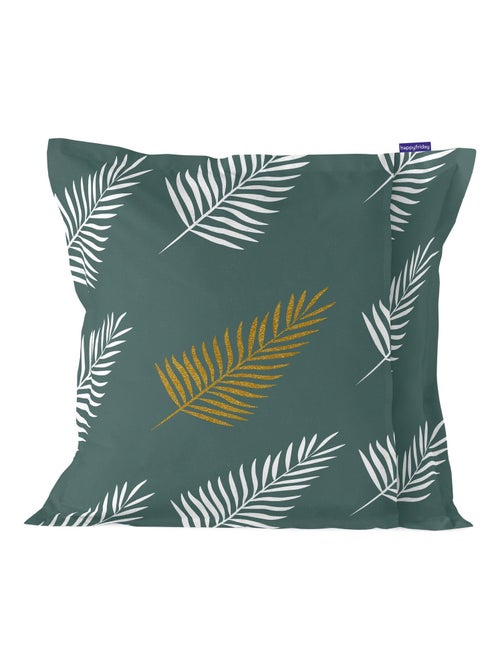 Housse de coussin Foliage mint "Happyfriday" - Kiabi