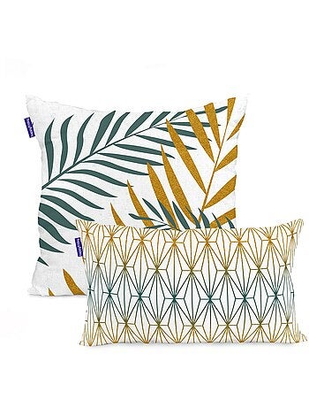 Housse de coussin Foliage mint "Happyfriday