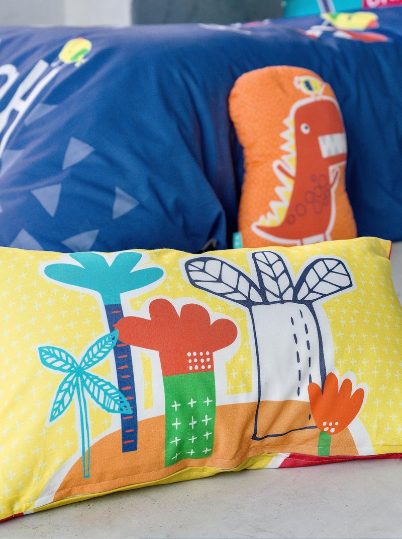 Housse de coussin Funnysaurus "Happyfriday" Blanc - Kiabi