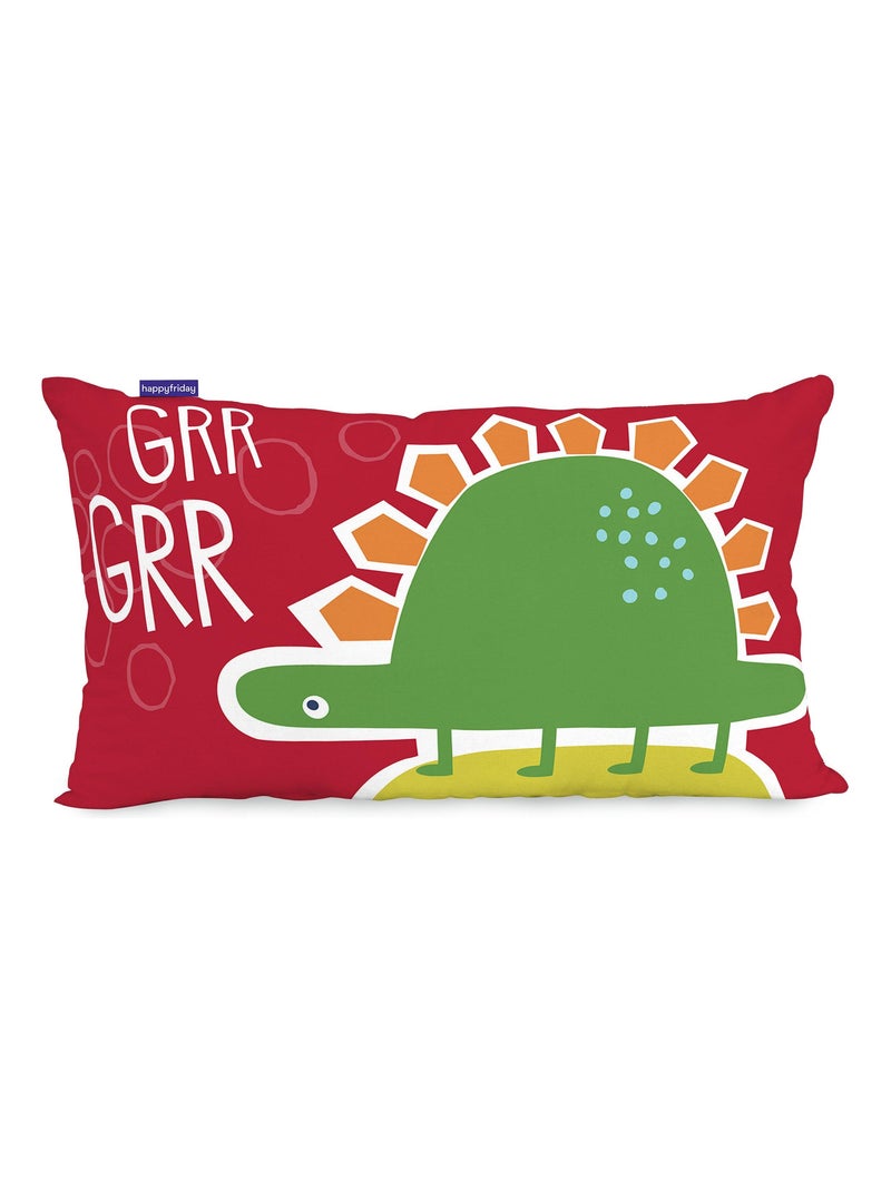 Housse de coussin Funnysaurus "Happyfriday" Blanc - Kiabi