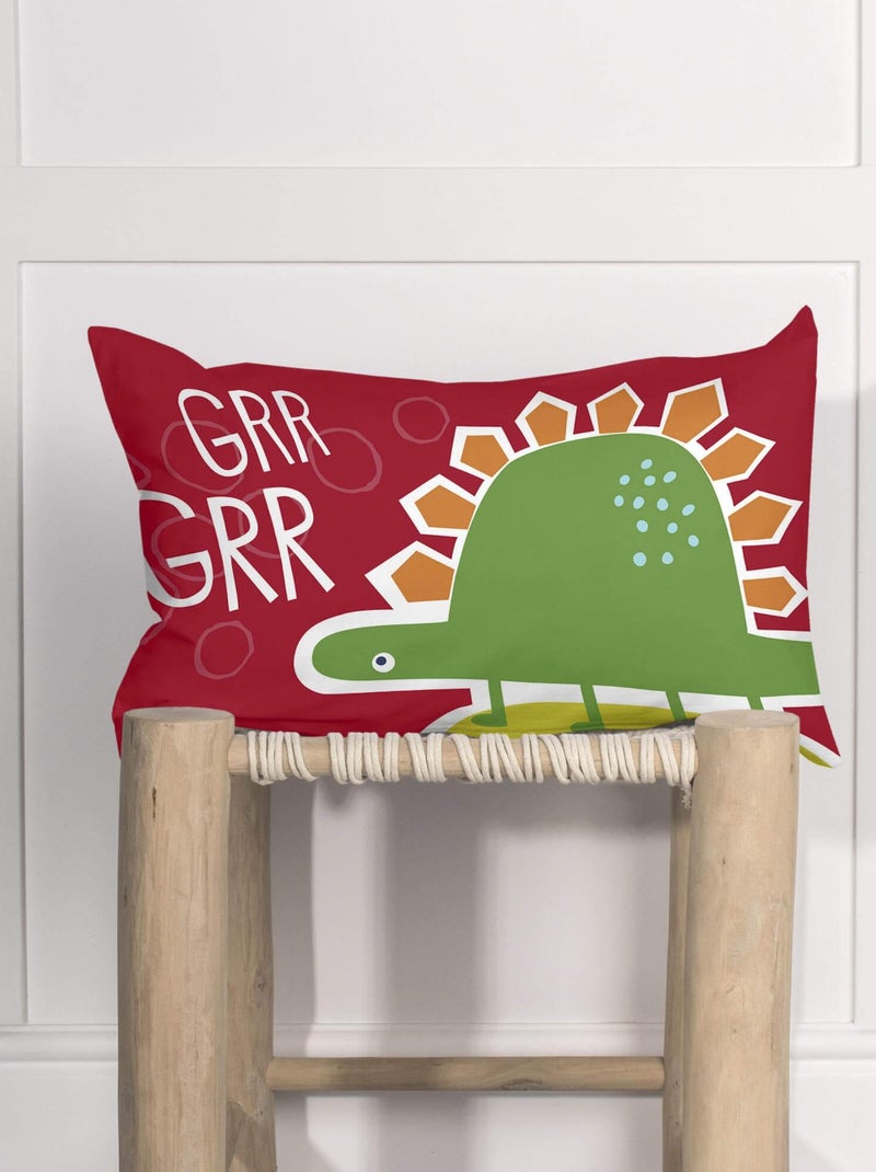 Housse de coussin Funnysaurus "Happyfriday" Blanc - Kiabi