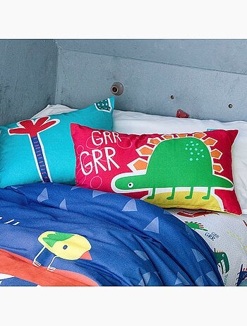 Housse de coussin funnysaurus "happyfriday