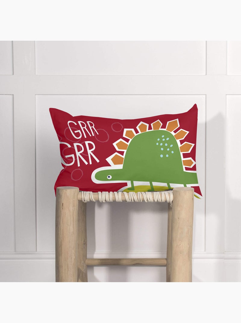 Housse de coussin Funnysaurus "Happyfriday" Multicolore - Kiabi