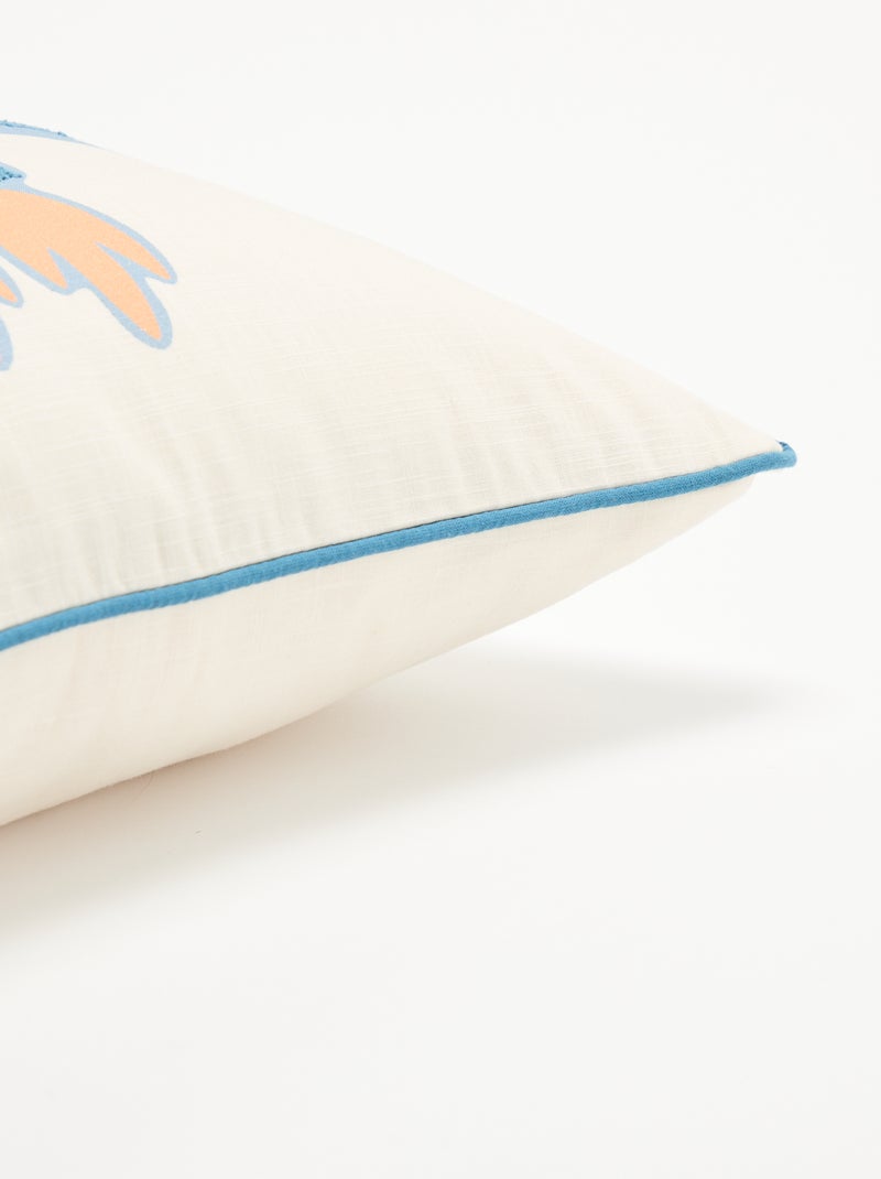 Housse de coussin "fusée" Bleu - Kiabi
