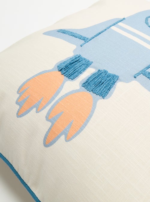 Housse de coussin "fusée" - Kiabi