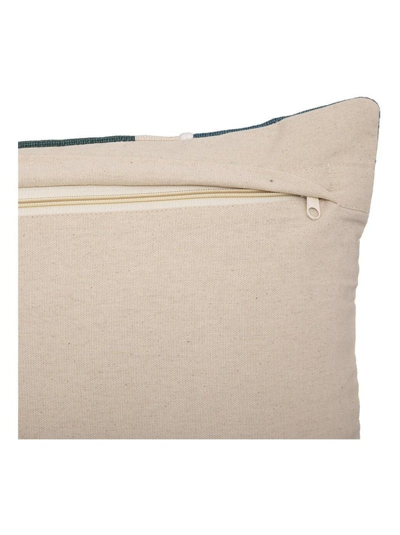 Housse de coussin géométrique brodé 30x50 cm Bleu - Kiabi