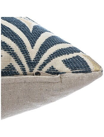 Housse de coussin géométrique en chenille