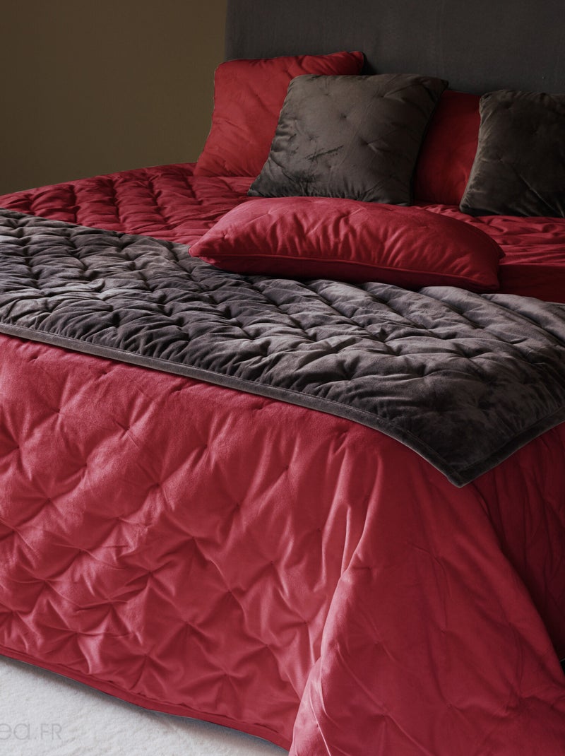Housse de coussin GIPSY Rouge pourpre - Kiabi