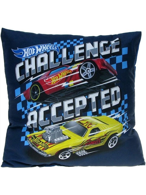 Housse de coussin Hot Wheels 35 x 35 cm microfibre – Design course - Kiabi