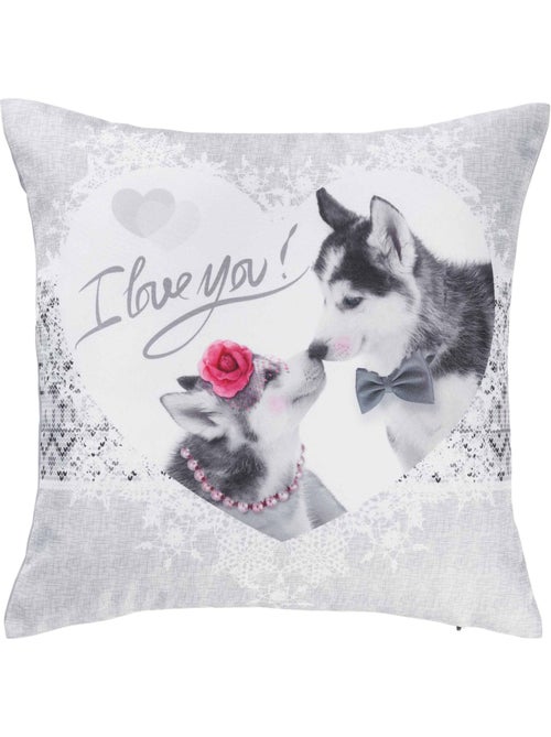 Housse de coussin husky love - Kiabi Housse de coussin husky love - Kiabi