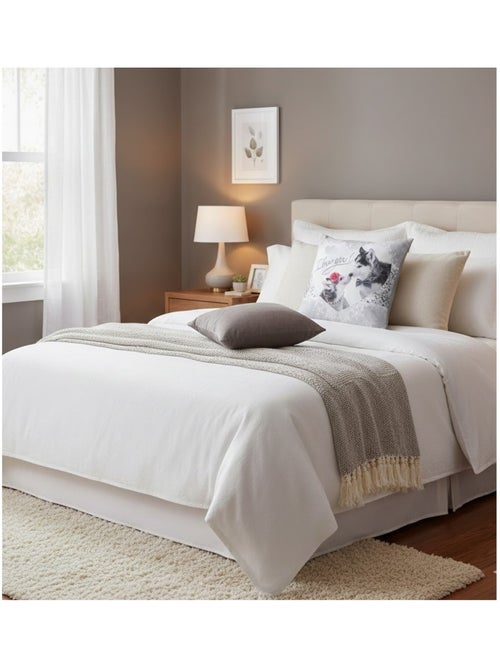 Housse de coussin Husky love - Kiabi