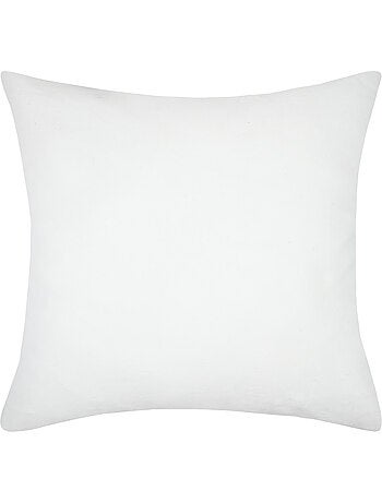 Housse de coussin imprimée graphique en coton