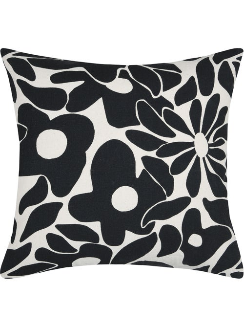 Housse de coussin imprimée graphique en coton - Kiabi Housse de coussin imprimée graphique en coton - Kiabi
