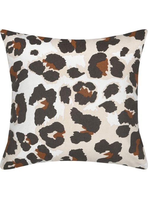 Housse de coussin imprimée motif léopard - Kiabi