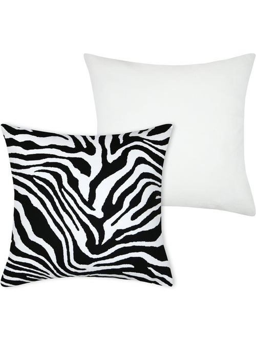 Housse de coussin imprimée motif zébré - Kiabi Housse de coussin imprimée motif zébré - Kiabi