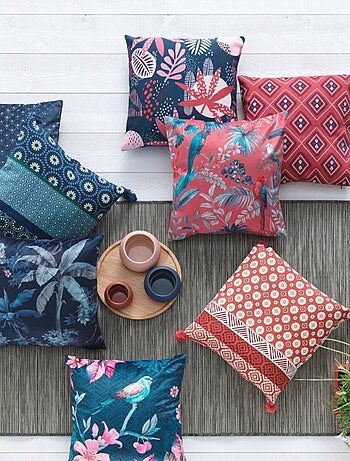 Housse de coussin imprimée Saresti 40x40 cm