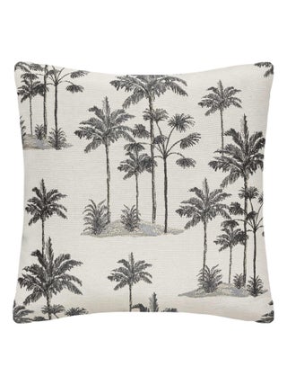 Housse de coussin jacquard exotique