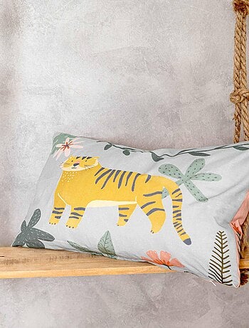 Housse de coussin Jungle life "Happyfriday