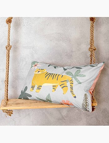Housse de coussin jungle life "happyfriday