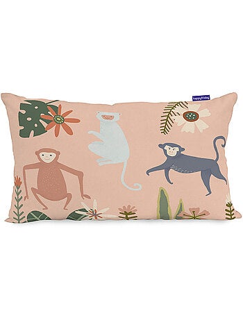 Housse de coussin jungle life "happyfriday
