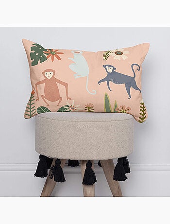 Housse de coussin jungle life "happyfriday