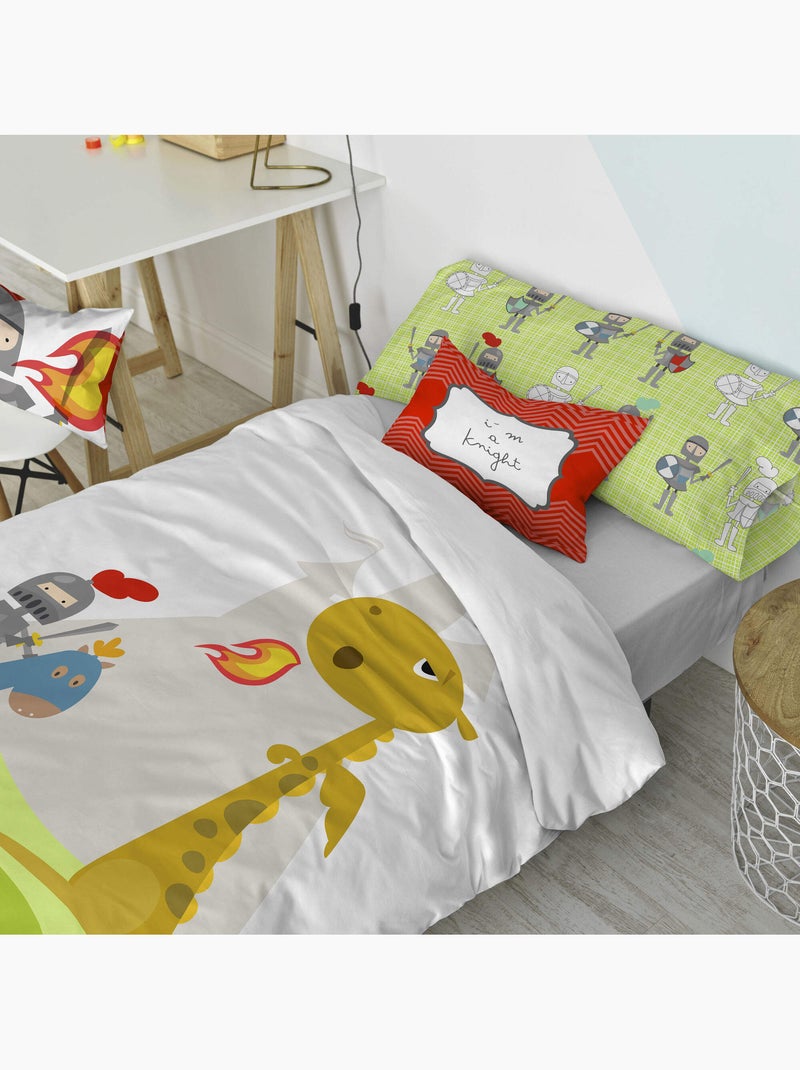 Housse de coussin Knight "Happyfriday" Multicolore - Kiabi