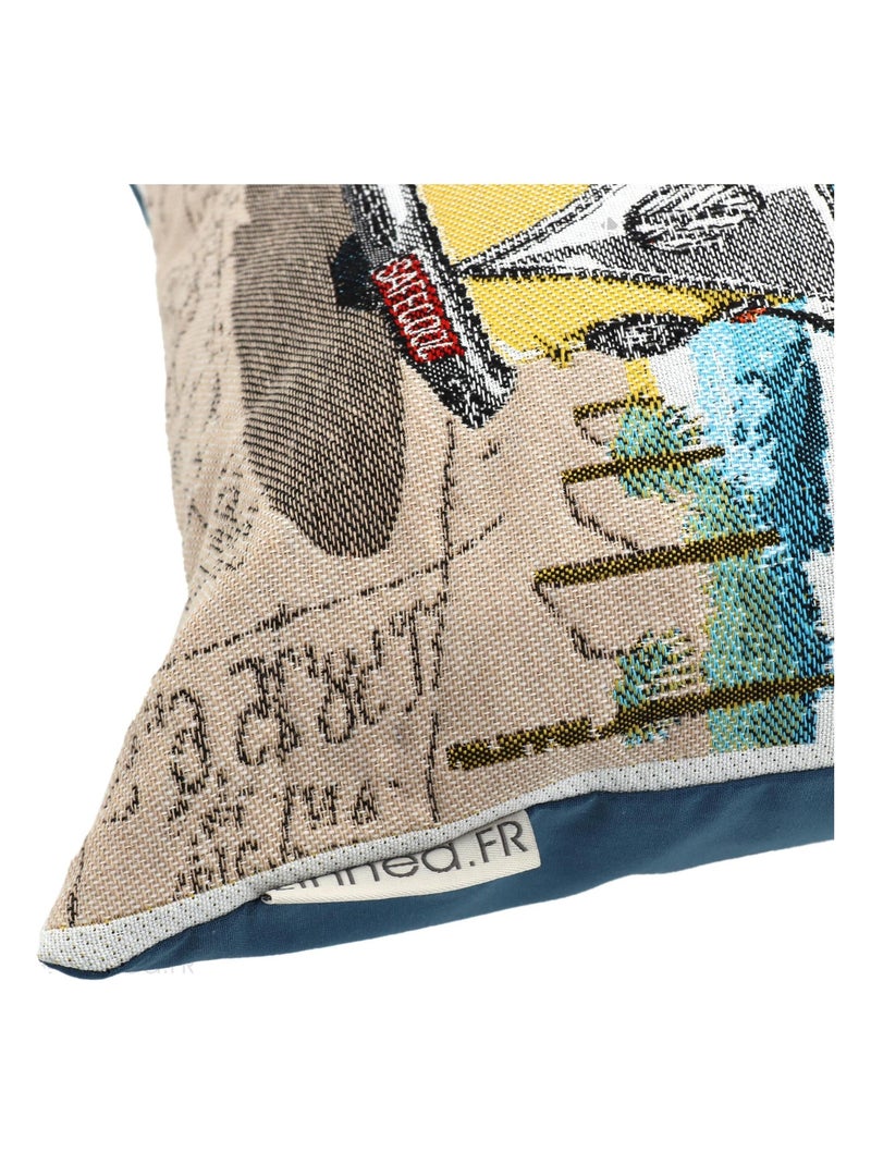 Housse de coussin KOMBI Jaune - Kiabi