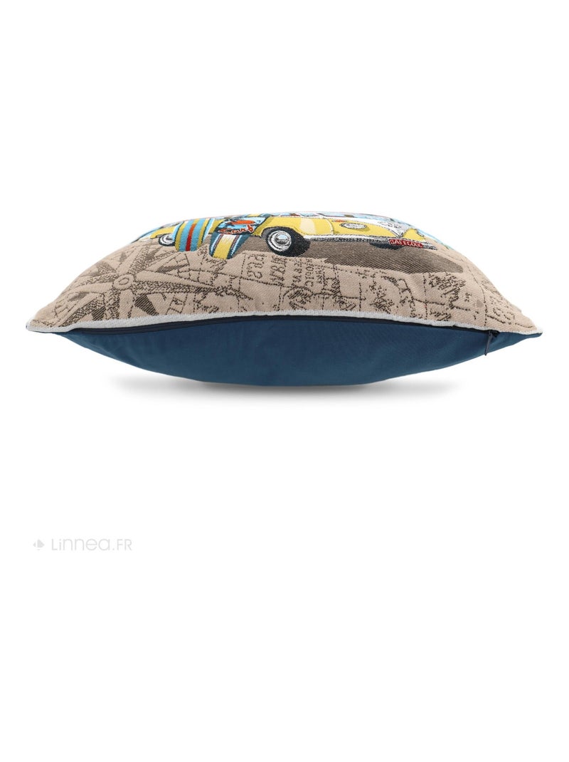 Housse de coussin KOMBI Jaune - Kiabi