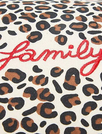 Housse de coussin léopard Agathe Sorlet x Kiabi - 30 x 50 cm