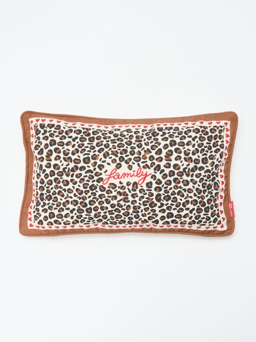Housse de coussin léopard Agathe Sorlet x Kiabi - 30 x 50 cm - Kiabi