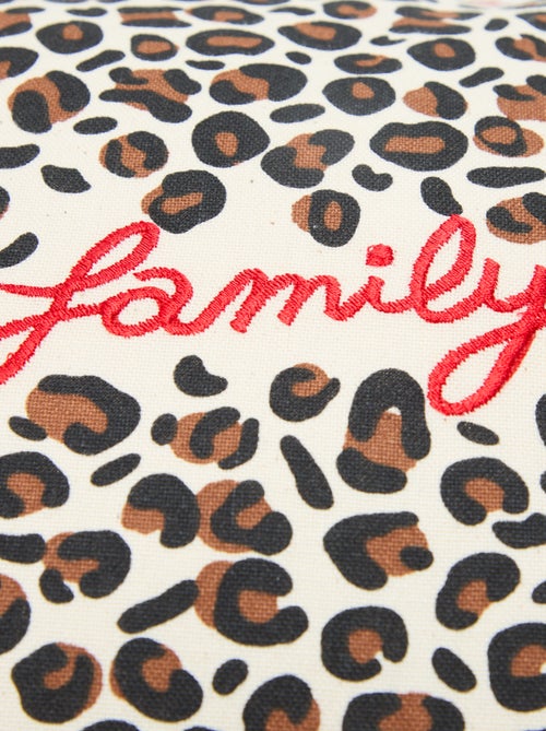 Housse de coussin léopard Agathe Sorlet x Kiabi - 30 x 50 cm - Kiabi