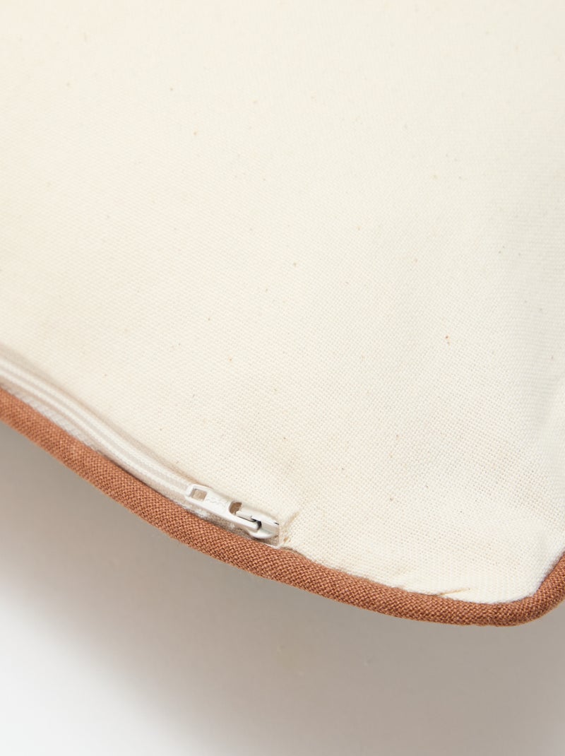 Housse de coussin léopard Agathe Sorlet x Kiabi - 30 x 50 cm Blanc - Kiabi