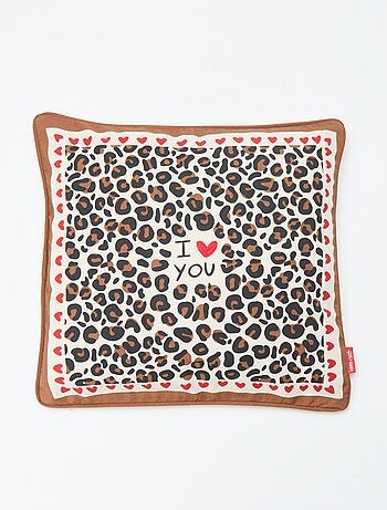 Housse de coussin léopard Agathe Sorlet x Kiabi - 45 x 45 cm