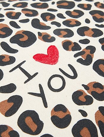 Housse de coussin léopard Agathe Sorlet x Kiabi - 45 x 45 cm