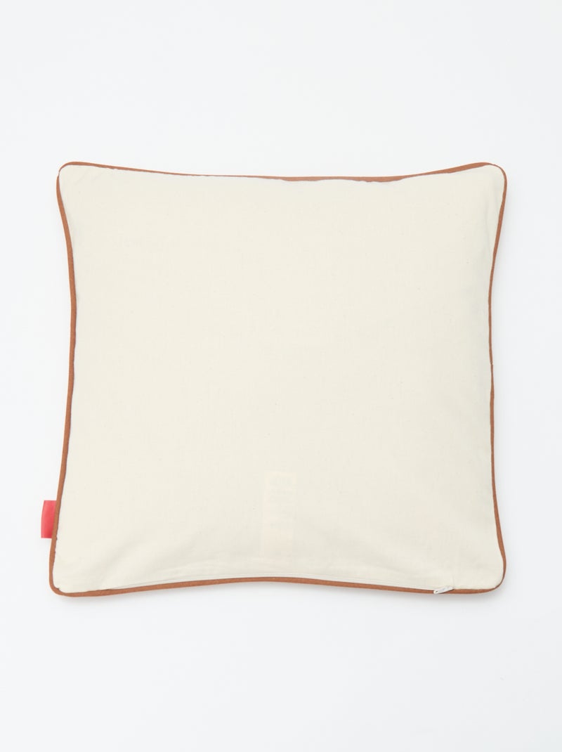 Housse de coussin léopard Agathe Sorlet x Kiabi - 45 x 45 cm Blanc - Kiabi