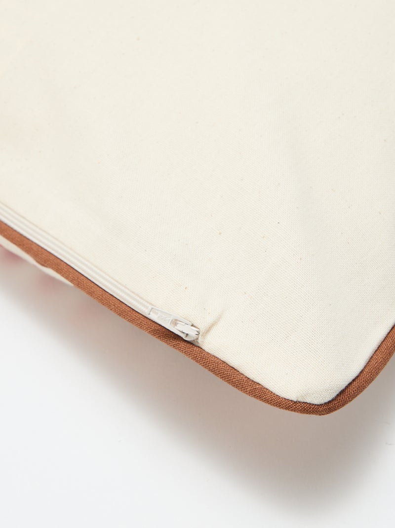 Housse de coussin léopard Agathe Sorlet x Kiabi - 45 x 45 cm Blanc - Kiabi