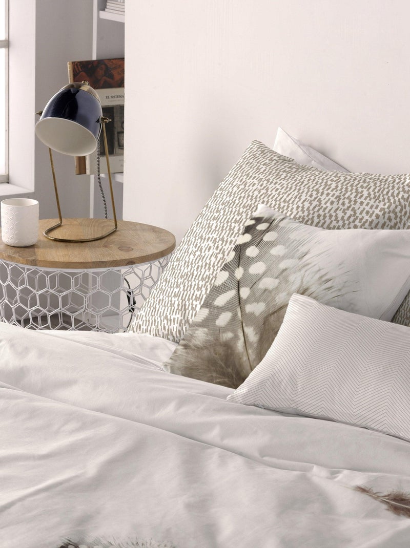 Housse de coussin Light "Happyfriday" Blanc - Kiabi