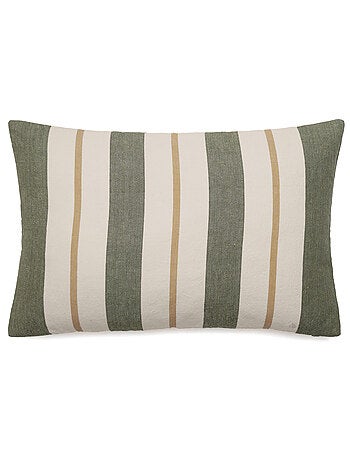 Housse de coussin lin et coton lavé JUNKO