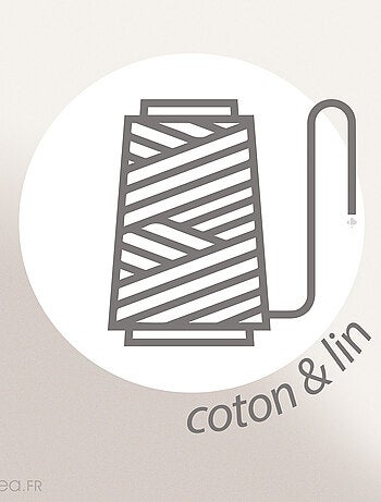 Housse de coussin lin et coton lavé JUNKO