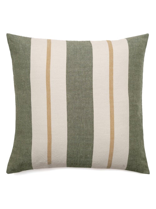 Housse de coussin lin et coton lavé JUNKO - Kiabi