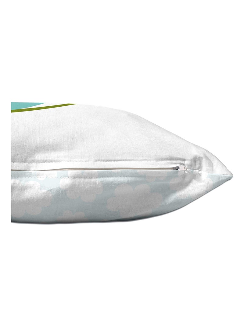 Housse de coussin Little birds "Happyfriday" Blanc - Kiabi