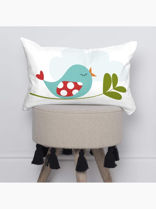 Housse de coussin Little birds "Happyfriday" - Kiabi