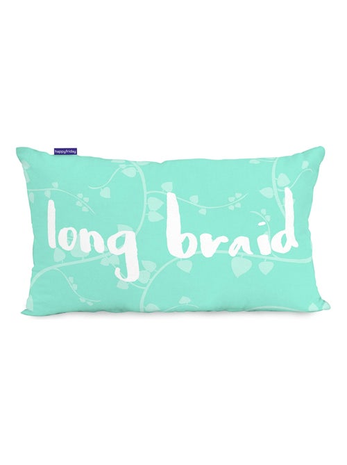 Housse de coussin Long braid "Happyfriday" - Kiabi