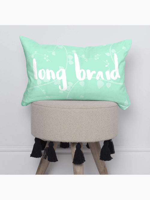 Housse de coussin Long braid "Happyfriday" - Kiabi
